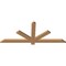 Ekena Millwork Kennewick Timber Gable Bracket, Western Red Cedar, 60"W x 25"H x 1 1/2"D x 3 1/2"F, 10/12 Pitch GBW060X25X0204KEN00SWR - alternate 5